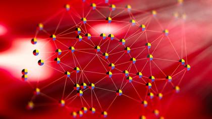 Network Of Colorful Nodes