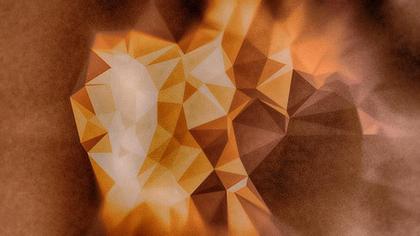 Geometric Amber Heart