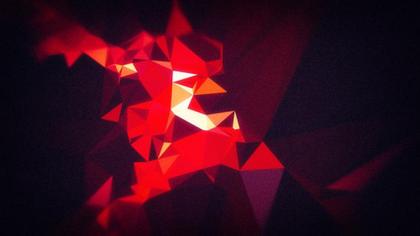 Abstract Red Geometric Shapes