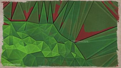 Geometric Green and Red Abstract