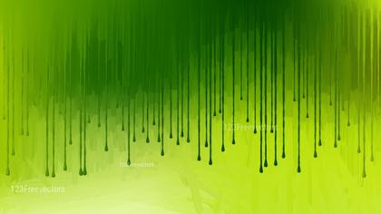 Green Drip Abstract