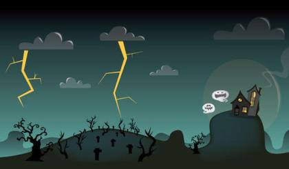 Free Halloween Scene Vector Image