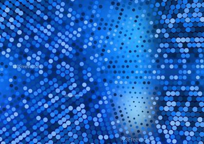 Abstract Cobalt Blue Dotted Background