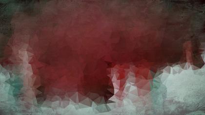 Geometric Abstract in Crimson and Teal