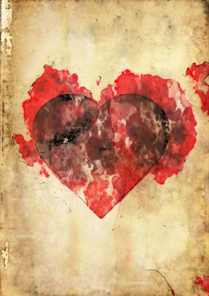Torn Heart on Aged Paper
