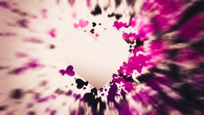 Dramatic Passion Pink and Black Heart Designs