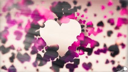 Dramatic Passion Pink and Black Heart Designs