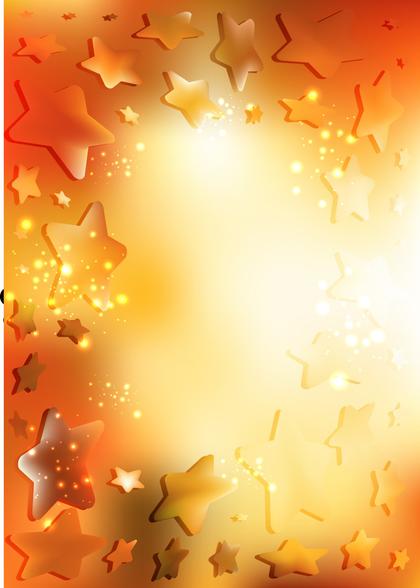 Golden Starry Background