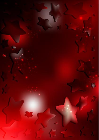 Red Starry Background