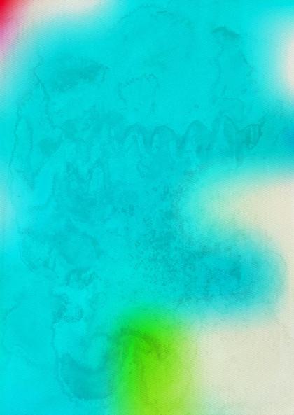 Aqua Watercolor Abstract