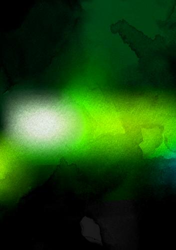 Emerald Green Abstract