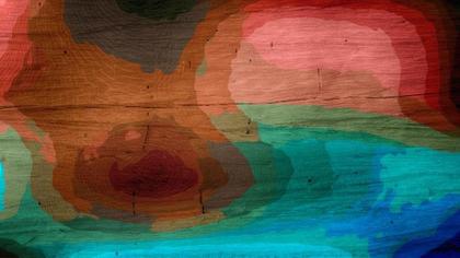 Abstract Wood Grain with Color Overlays