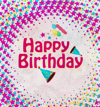 Happy Birthday Watercolor