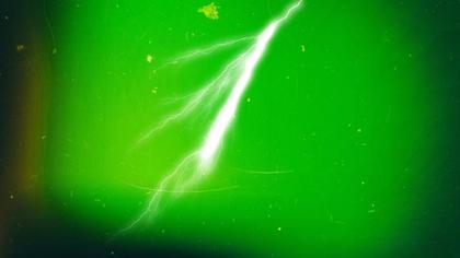 Electric Bolt on Green Backdrop