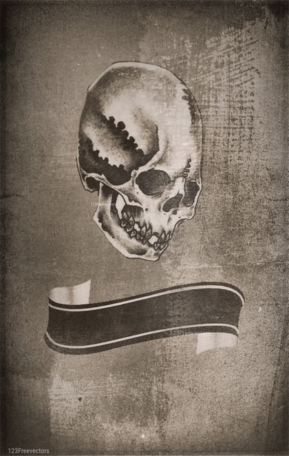 Skull and Banner