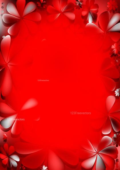 Red Floral Frame