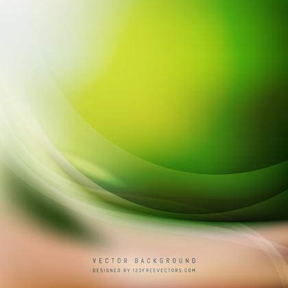 Brown Green Wave Background Template