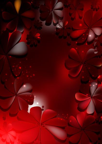 Red Floral Frame