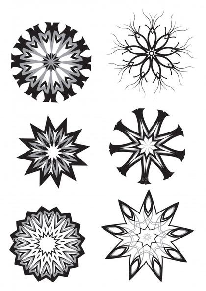 Geometric Floral Elements