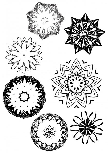 Black Mandala Designs