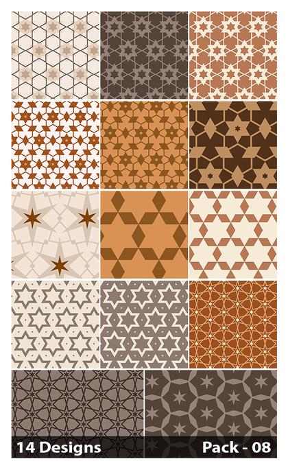 Free Download Brown and Beige Geometric Pattern Pack