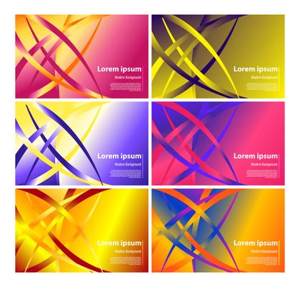 6 Liquid Gradient Background Vector Pack