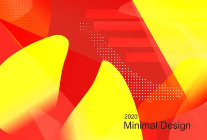 Abstract Red and Yellow Shapes