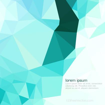 Turquoise Low Poly Background Illustrator
