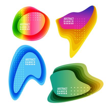 Abstract Banner Set
