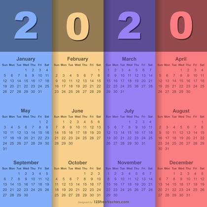 2020 Calendar