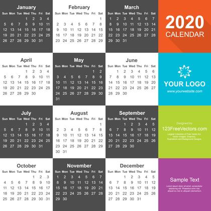 2020 Calendar