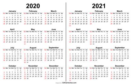 Calendars 2020-2021