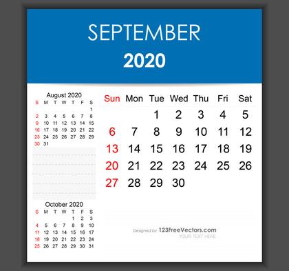 September 2020 Calendar