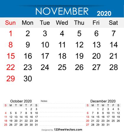 November 2020 Calendar
