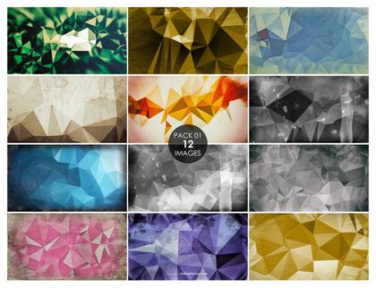 42 Shades of the Past: Diving into Vintage Grunge Polygon Textures