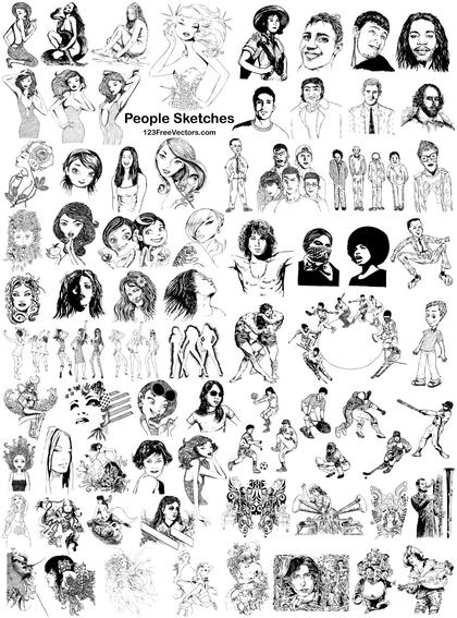 Vibrant Collection of People Vectors and Silhouettes