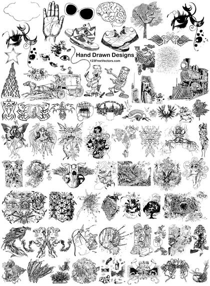 Collection of Hand-Drawn Illustrations