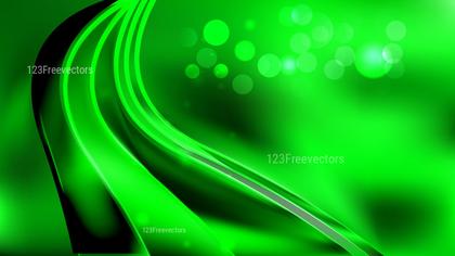 Abstract Green Swirl