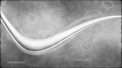 Swirling White Wave on Gray Background