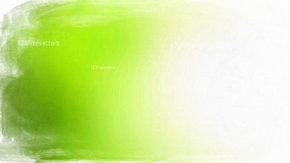 Green and White Brushstroke