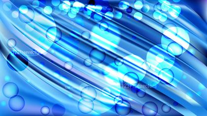 Blue Abstract Background with Bubbles