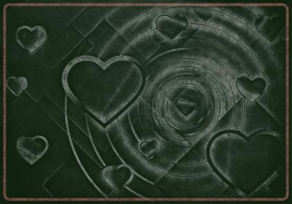 Heart Chalkboard Design