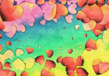 Watercolor Heart Background