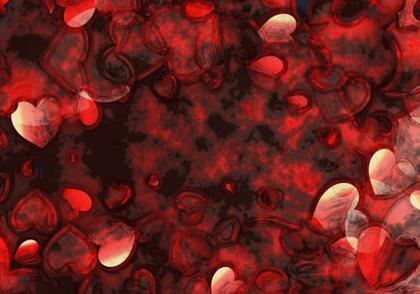Red Heart Abstract