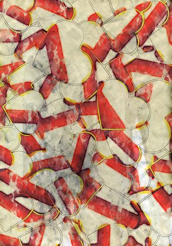 Abstract Hearts Composition