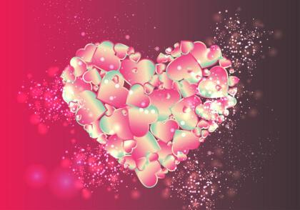 Romantic Elegance The Pink and Beige Heart Collection