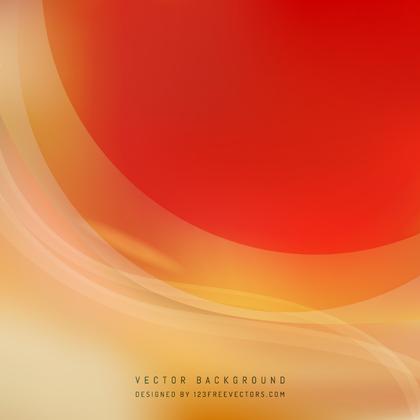Abstract Red Yellow Wave Background Template