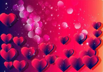 Romantic Hearts Background
