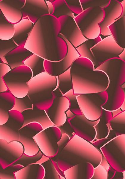 Overlapping Heart Pattern