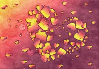 Heart Shapes Composition